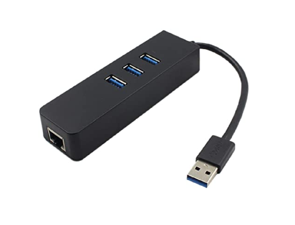 USB Hub 3 USB Poorten Met Internet Aansluiting