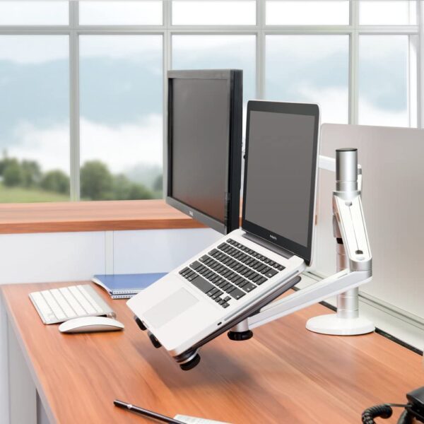 STAND DE MESA PARA MONITOR Y LAPTOP