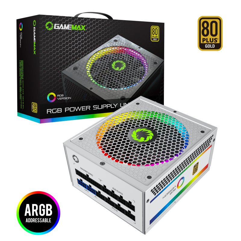 FUENTE DE PODER GAMEMAX RGB-850 850W - Electrocompu Quito