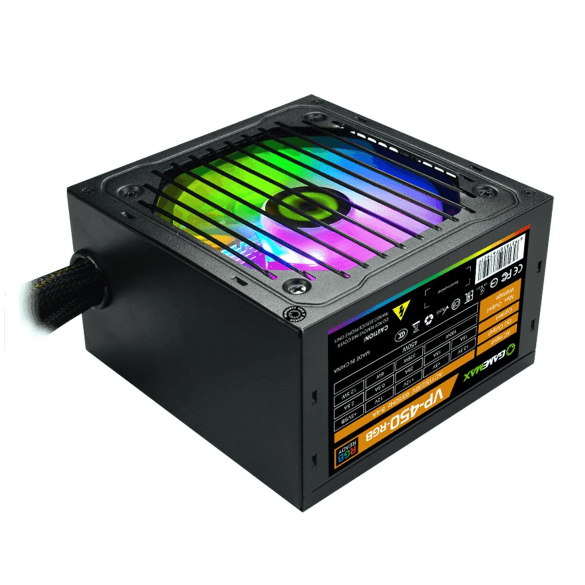 FUENTE PODER GAMEMAX 450W RGB - Imagen 2