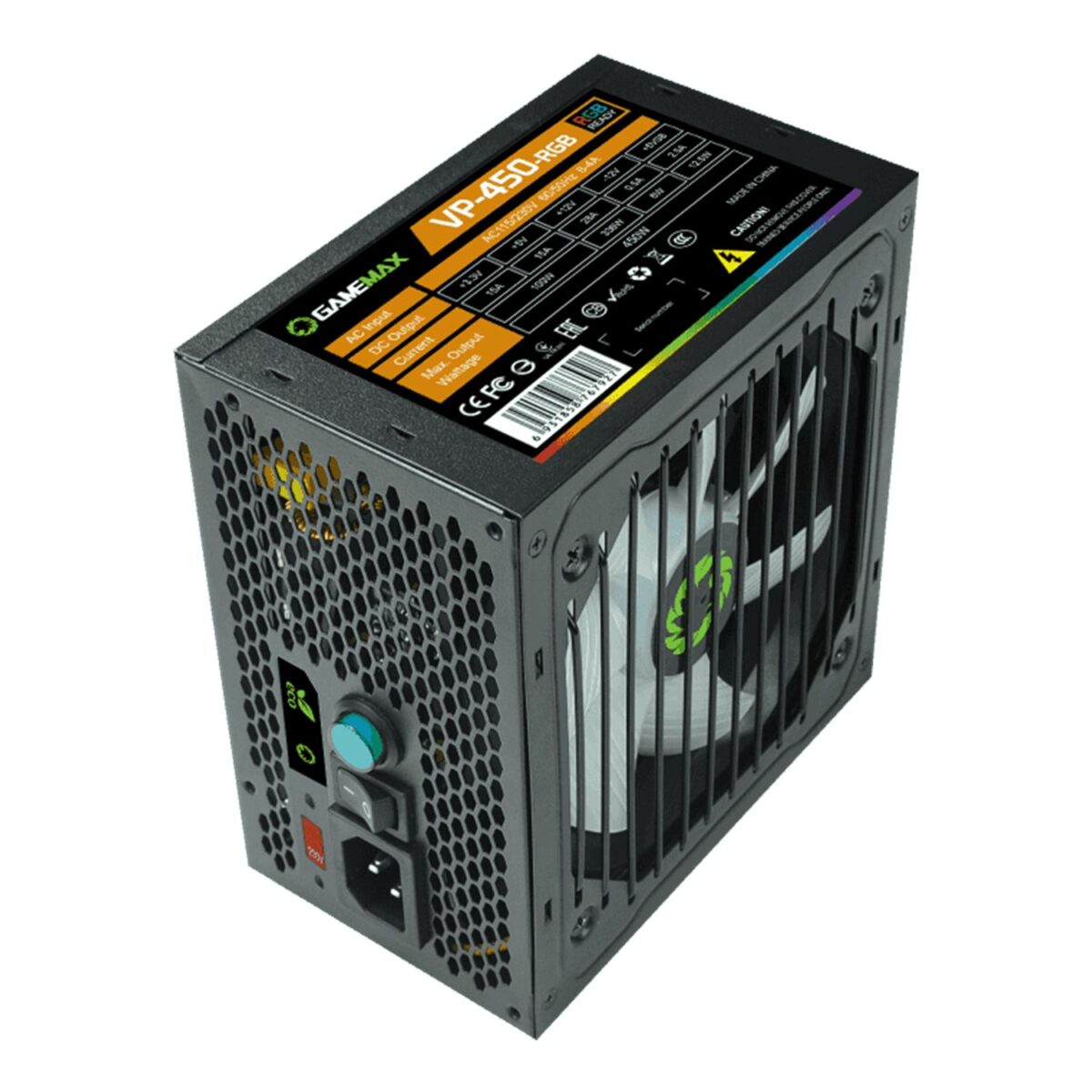 FUENTE PODER GAMEMAX 450W RGB - Imagen 3