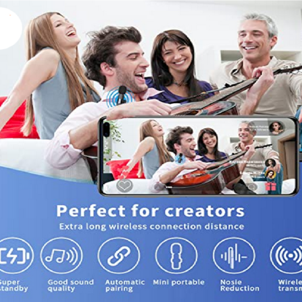 MINI MICRÓFONO INALÁMBRICO, CON REDUCCIÓN DE RUIDO - Imagen 2