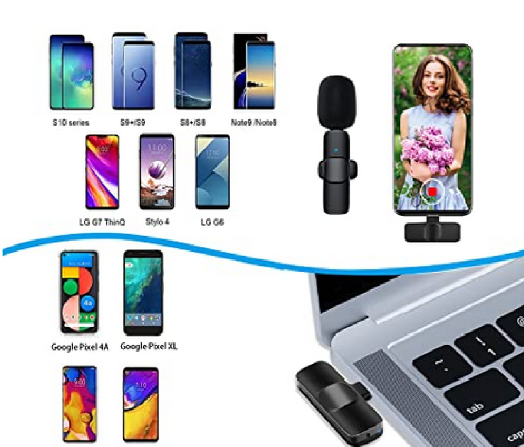 MINI MICRÓFONO INALÁMBRICO, CON REDUCCIÓN DE RUIDO - Electrocompu Quito