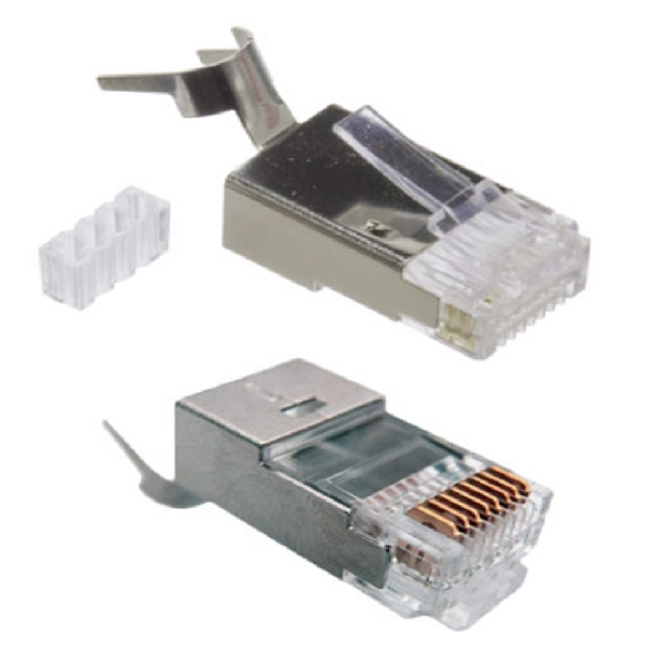 CONECTOR RJ45 CAT6A PLUG METALICO