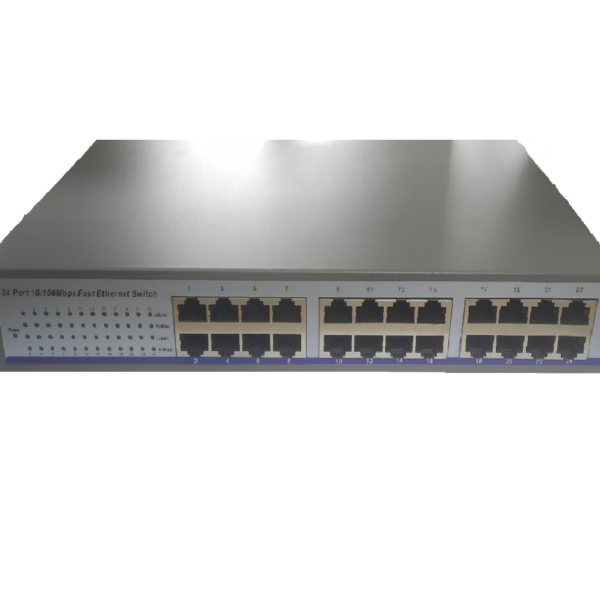 SWITCH RJ45 24 PUERTOS METAL 10/100MBPS