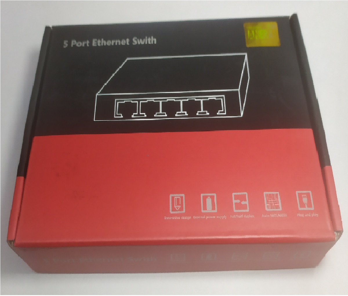 SWITCH RJ-45 5 PUERTOS PLASTICO - Imagen 2