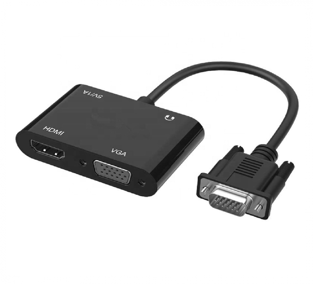 DIVISOR HDMI VGA A VGA DE 3,5 MM CON PANTALLA DOBLE Quito