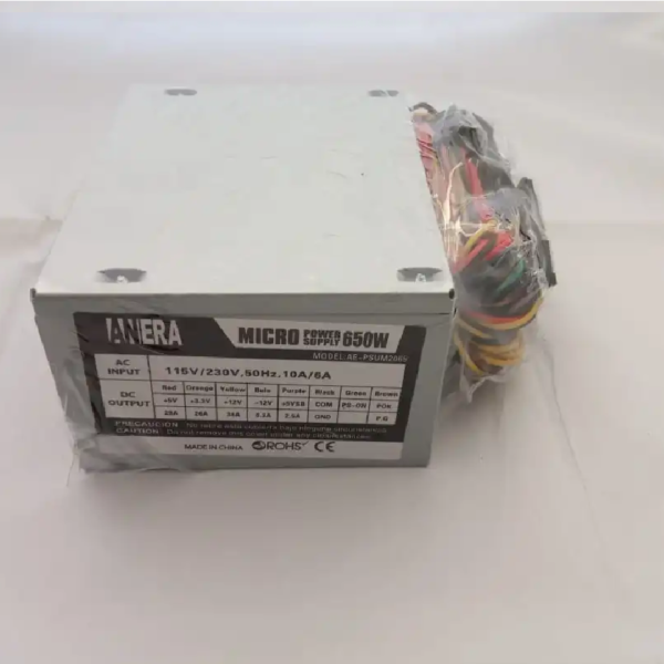 MINI FUENTE DE PODER PARA MINI CASE 650W - Imagen 2