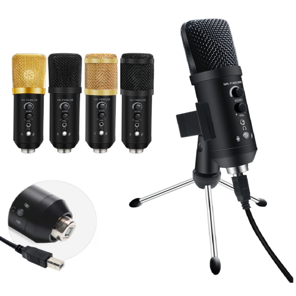 MICROFONO CONDENSADOR KIT USB PARA ESTUDIO