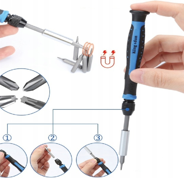 JUEGO DE HERRAMIENTAS PUNTAS DE DESTORNILLADOR KINGSDUN KS-800170 - Imagen 3