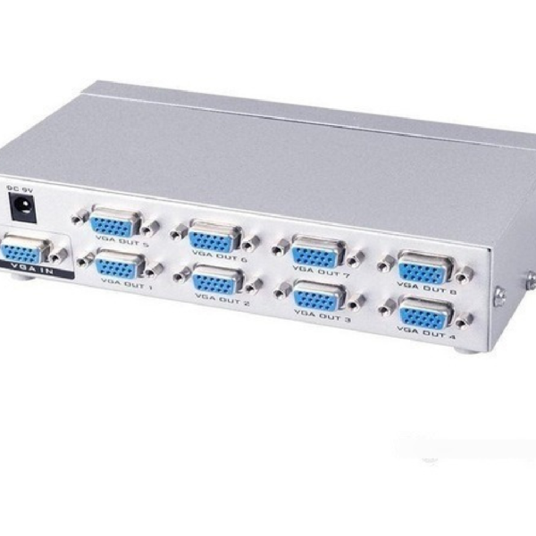 SPLITER VGA 8 PUERTOS METALICO 250Mhz
