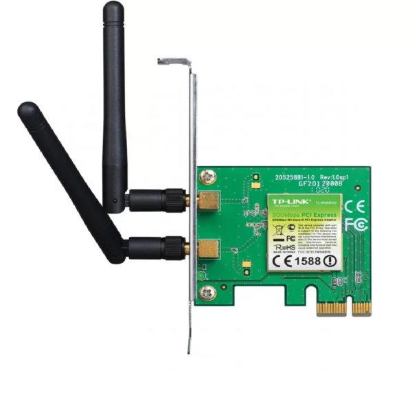 TARJETA DE RED TPLINK WIFI 2 ANTENAS 300MPBS PCI-EXPRESS - Imagen 2