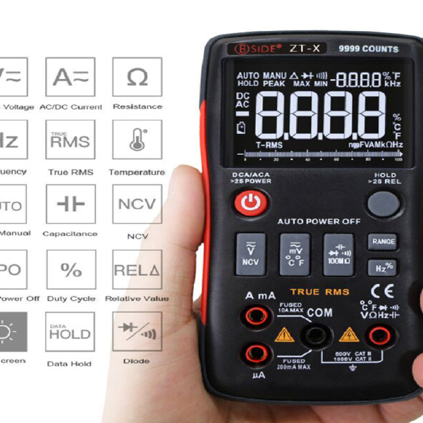 MULTIMETRO MEDIDOR DE FRECUENCIA Y TEMPERATURA ZT-X - Imagen 3