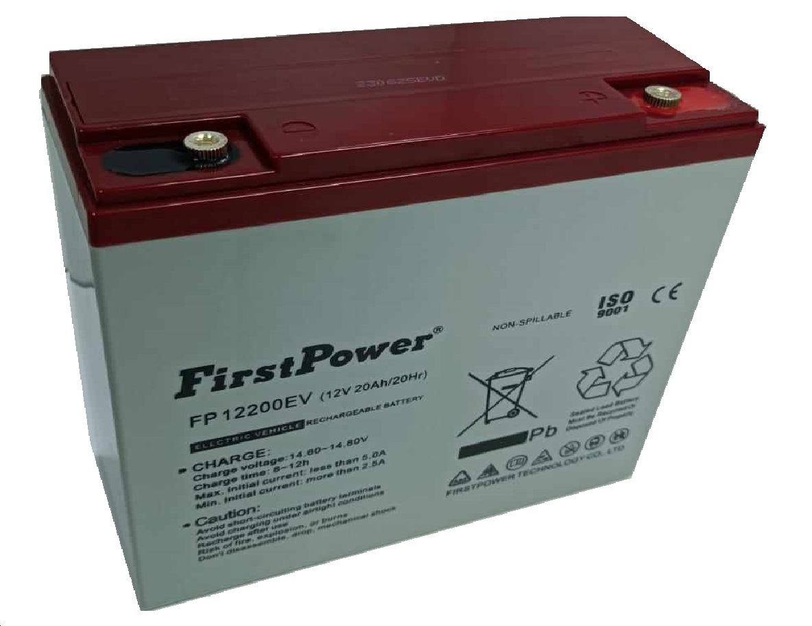 BATERIA FP12200EV BATERÍA 12V 20AH ELECTRO VOLTAJE SECA RECARGABLE FP12200EV - Imagen 1