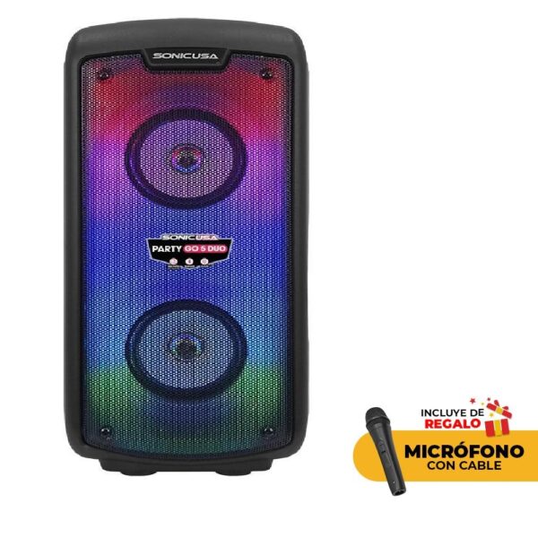 PARLANTE 5X2" DE PLASTICO CON LUZ LED