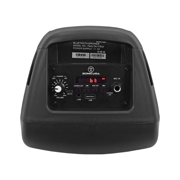 PARLANTE 5X2" DE PLASTICO CON LUZ LED - Imagen 4