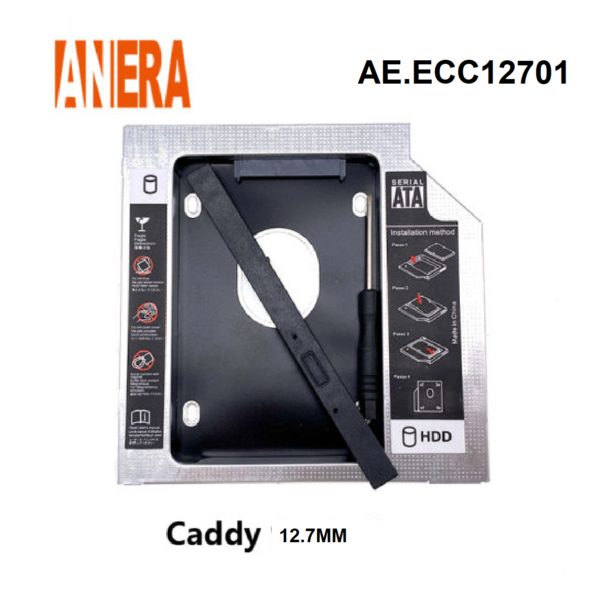 LECTOR DOBLE DISCO DURO HDD CADDY 12.7MM