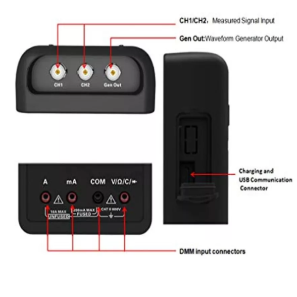 KIT OSCILOSCOPIO, MULTIMETRO, GENERADOR DE ONDAS - Imagen 5
