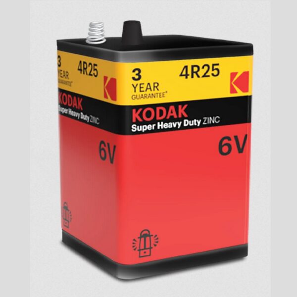 BATERIA DE ZINC H-D 6V CON RESORTE KODAK - Imagen 2