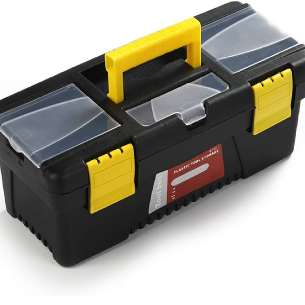 CAJA PLASTICA PARA HERRAMIENTAS 12"X5.4X4.1" NEGRA