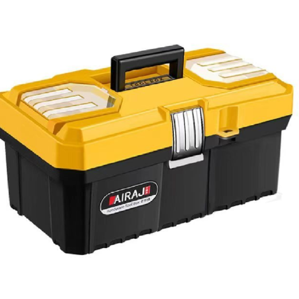 CAJA PLASTICA PARA HERRAMIENTAS 14"X6X7" NEGRA