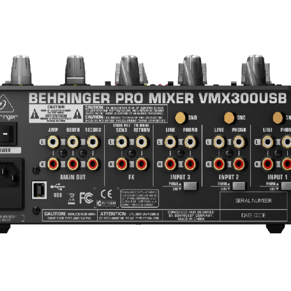 MEZCLADOR 3 CANALES USB BEHERINGER VMX300USB - Imagen 3