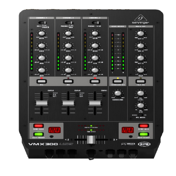 MEZCLADOR 3 CANALES USB BEHERINGER VMX300USB - Imagen 2