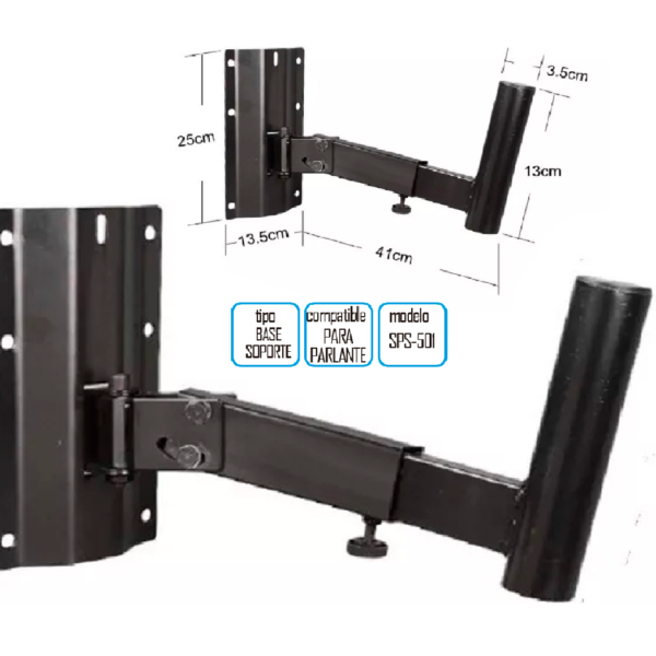 SOPORTE DE PARED PARA CAJAS ACUSTICAS