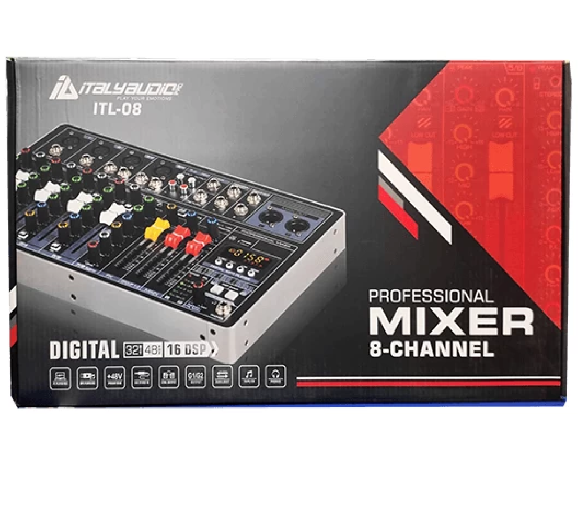 ITL-08 CONSOLA 1 CONSOLA 8 CANALES ITALY AUDIO ITL-08 - Imagen 1