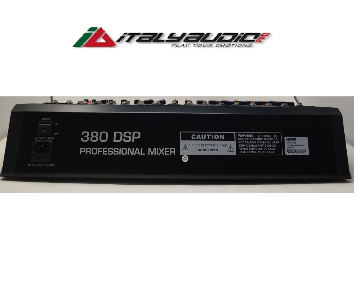 CONSOLA 12 CANALES MIXER  ITALY AUDIO 380DSP - Imagen 2