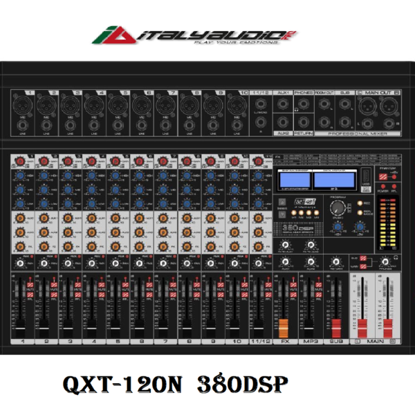 CONSOLA 12 CANALES MIXER ITALY AUDIO 380DSP