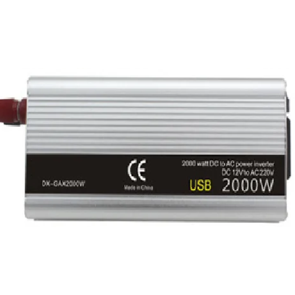 INVERSOR 2000W DE CARRO 12VDC A 110VAC - Imagen 2