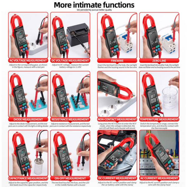 PINZA AMPERIMETRICA 600V AC/DC 400A - Imagen 8