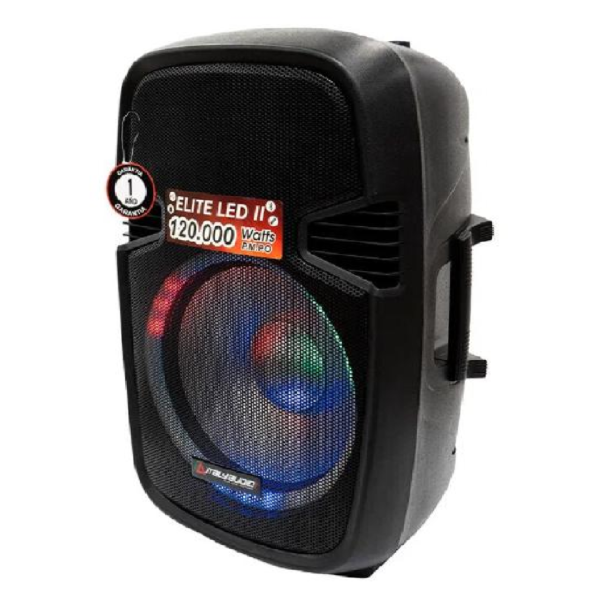 CAJA AMPLIFICADA 15" LED RGB USB SD BLUETOOTH 200W