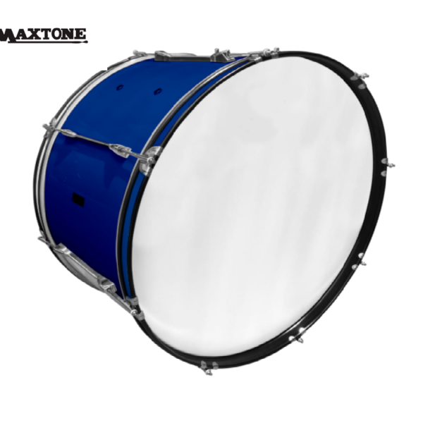 BOMBO DE MARCHA DE 26"X10" COLORES CON SOPORTE Y MAZO - Imagen 3