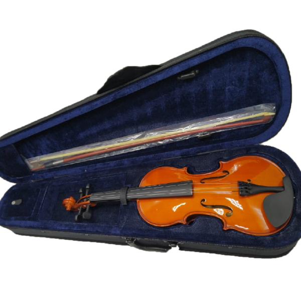 VIOLÍN ACÚSTICO PARA ESTUDIANTE TALLA 1/4 -1/2 DE MADERA DE PINO Y ARCE COLOR MARRON ROJIZO - Imagen 3
