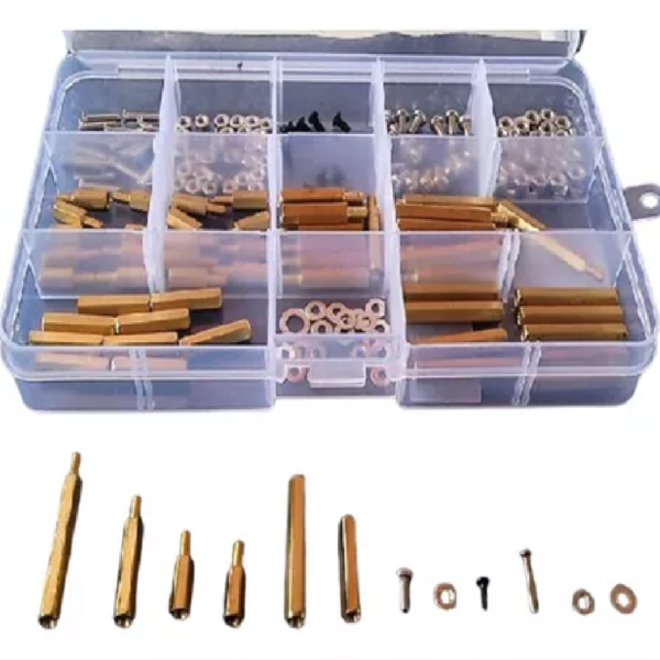 JUEGO DE POSTES Y TUERCAS EN CAJA