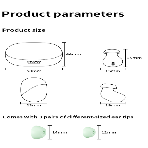 AUDIFONO INALAMBRICO COMPACTO TOUCH T-M29 - Imagen 5