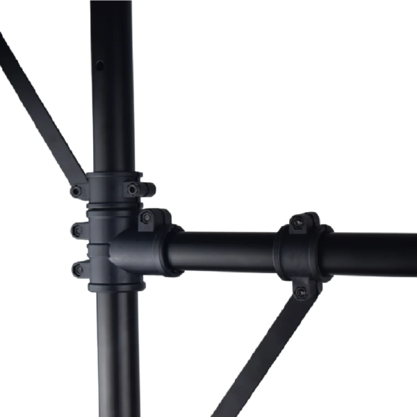 STAND DE LUCES TIPO T MAS 2 BRAZOS 340CM - Imagen 3