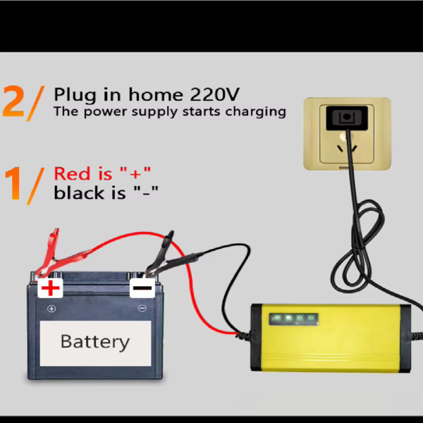 CARGADOR DE BATERIA 12V 2A 4 LUCES - Imagen 4