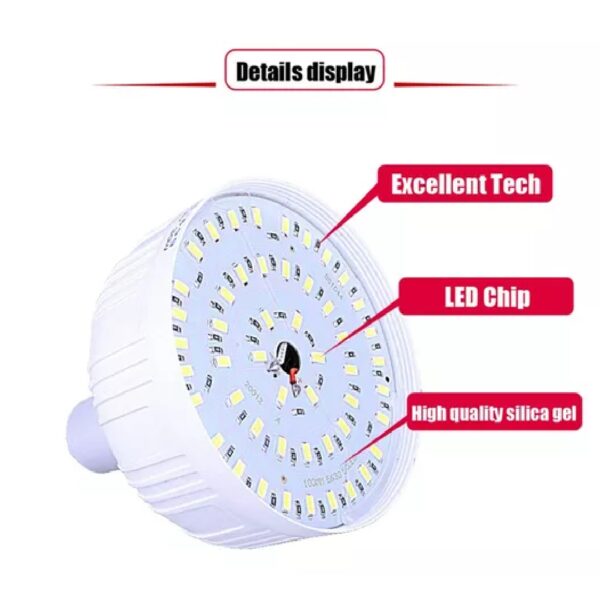 FOCO RECARGABLE USB, 40W, 3600mAh, 105mm - Imagen 4