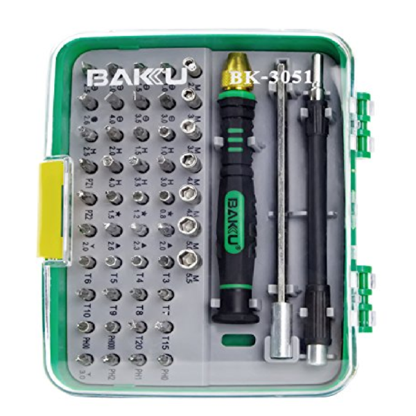 KIT DESTORNILLADORES 51 EN 1 BAKU - Imagen 2