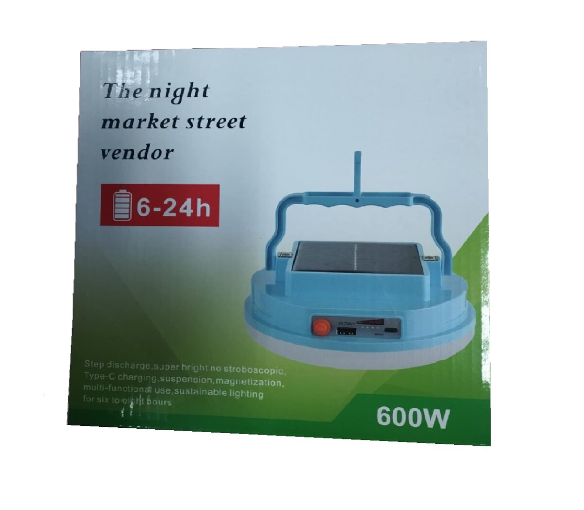 LUZ LED CON PANEL SOLAR 600W - Imagen 1