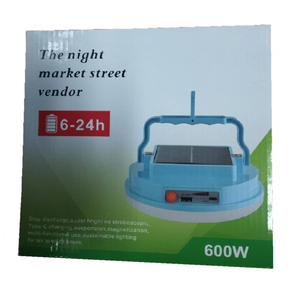 LUZ LED CON PANEL SOLAR 600W
