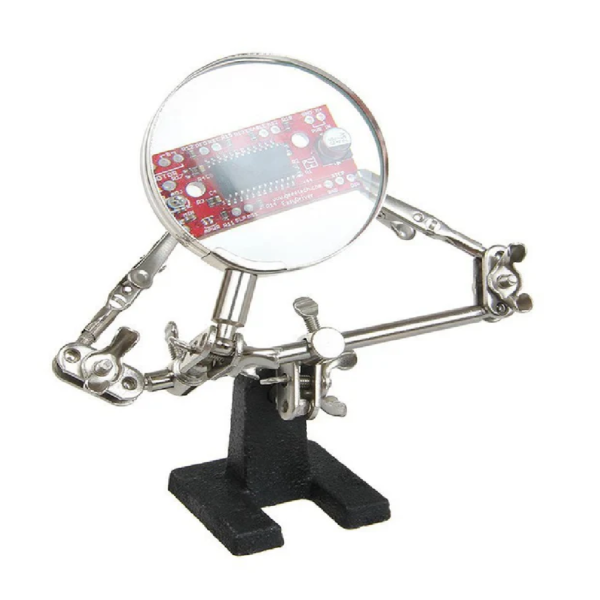 TERCERA MANO CON LUPA PARA SOLDAR 2X PEQUEÑA - Imagen 3