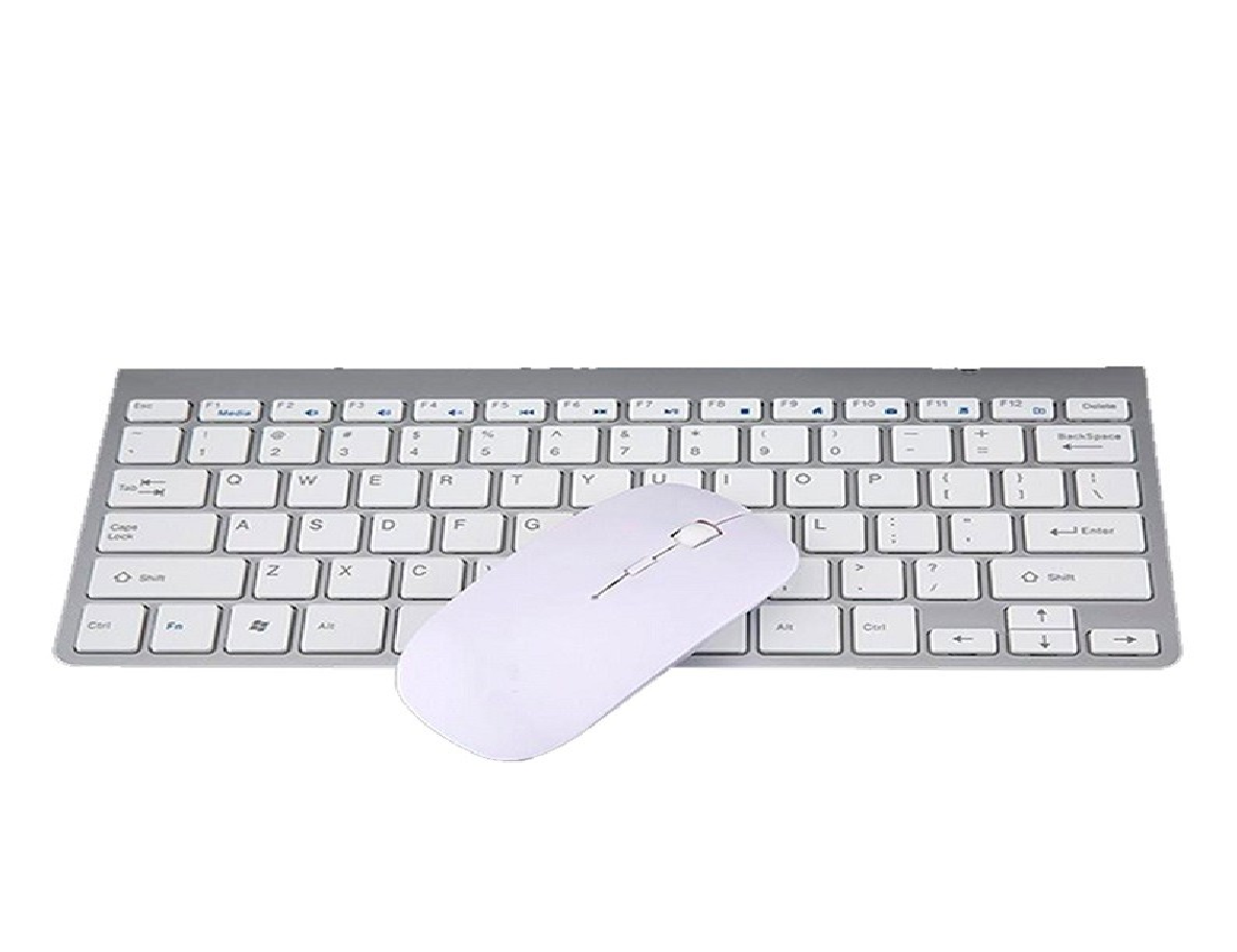AE.KBMR01.S COMBO TECLADO WIRELES CON MOUSE BLANCO COMBO TECLADO WIRELES CON MOUSE BLANCO - Imagen 1