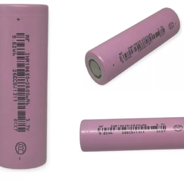 BATERIA RECARGABLE 18650 3.7V 2600MAH ROSA