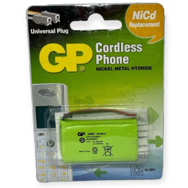 BATERIA TELEFONO 2.4V 600MAH GP