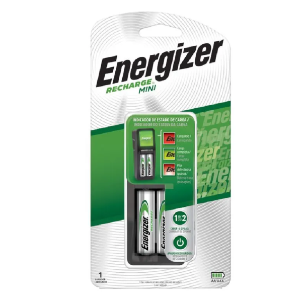 CARGADOR MINI + 2AA 1300MAH /CH2PC3/ ENERGIZER