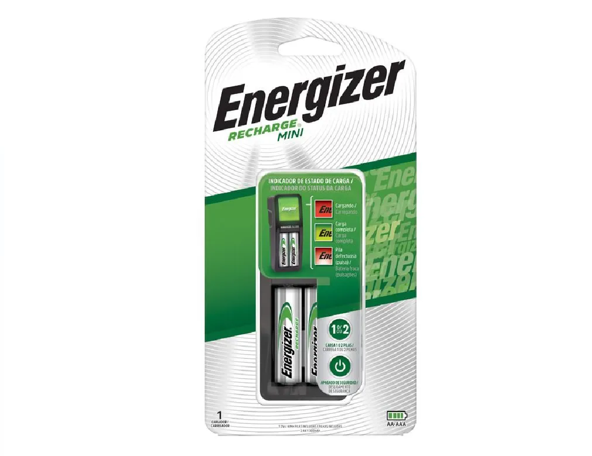 CARGADOR MINI +2AA 1300MAH CH2PC3 ENERGIZER CARGADOR MINI + 2AA 1300MAH /CH2PC3/ ENERGIZER - Imagen 1